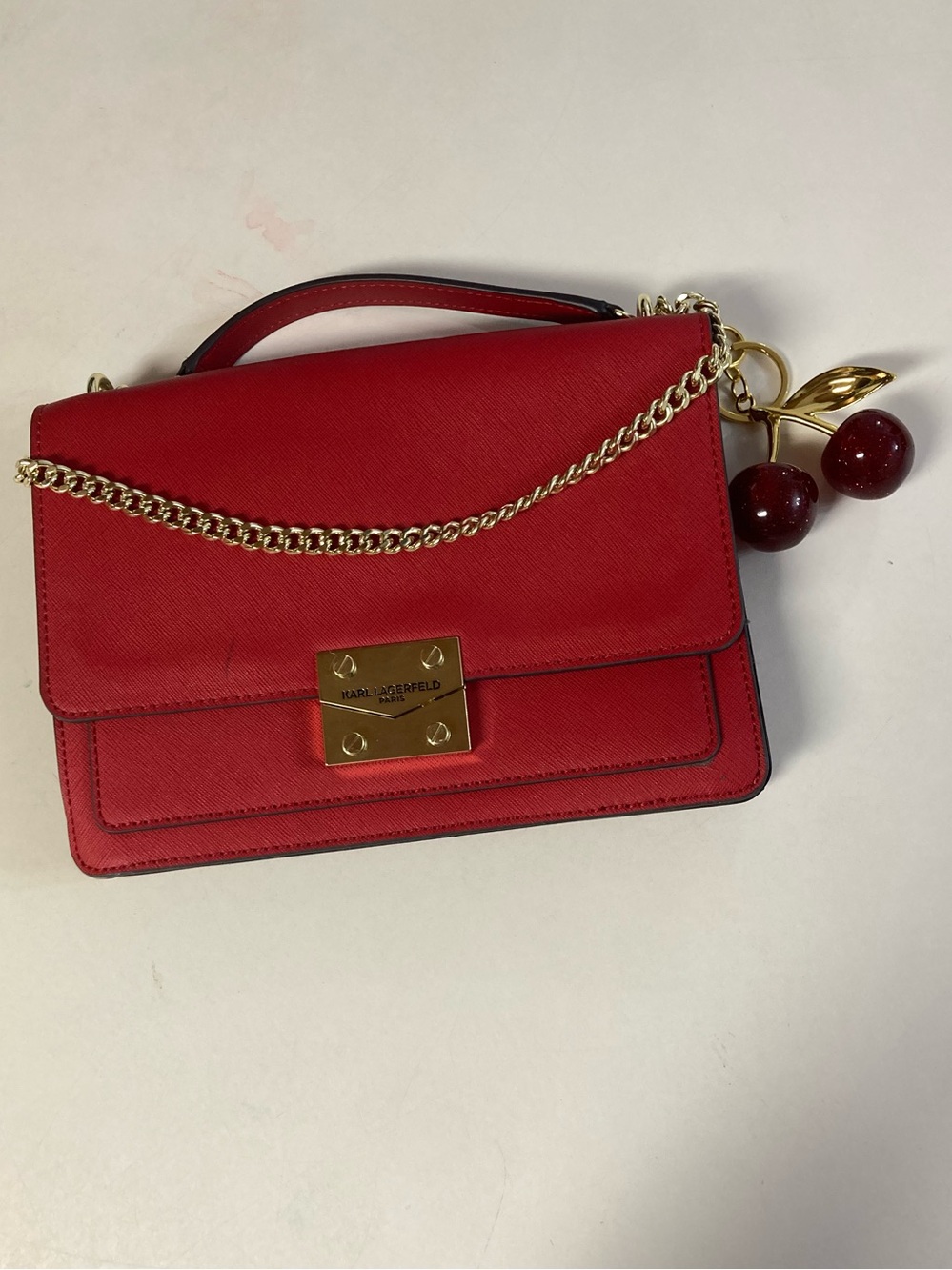 Karl Lagerfeld Red Envelope Purse - Picture 10 of 11